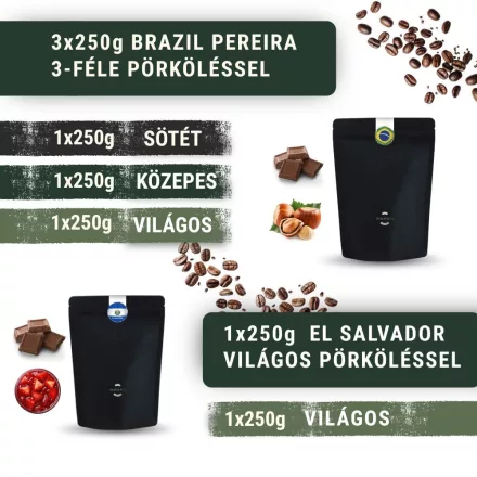 Kezdő Csomag - Belépő a specialty kávék világába - 4x250g 