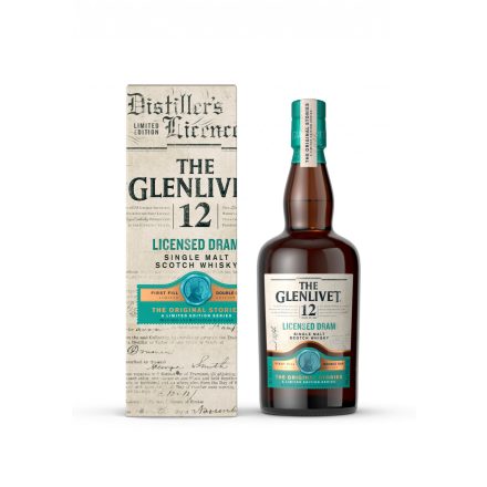 The Glenlivet 12 éves  0,7l Licensed Dram Single Malt Skót whisky [48%]