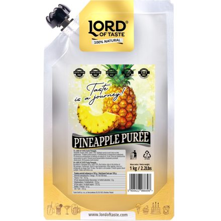 LORD OF TASTE gyümölcspüré, ananász, 1kg