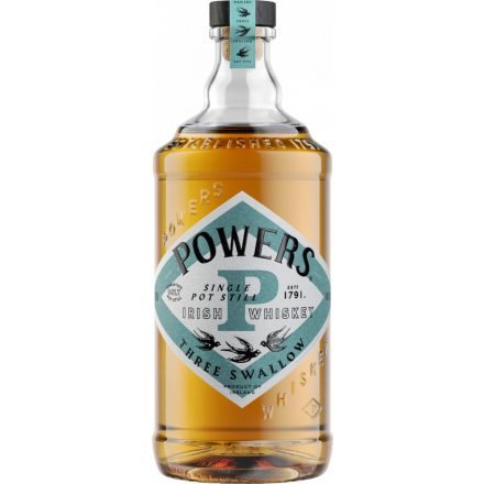Powers Three Swallow Single Pot Still 0,7l Ír Whiskey [40%]