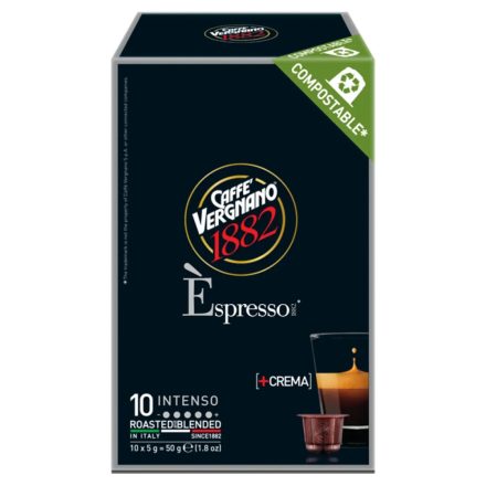 Caffe' Vergnano INTENSO 10db kapszulás kávé (Nespresso kompatibilis)