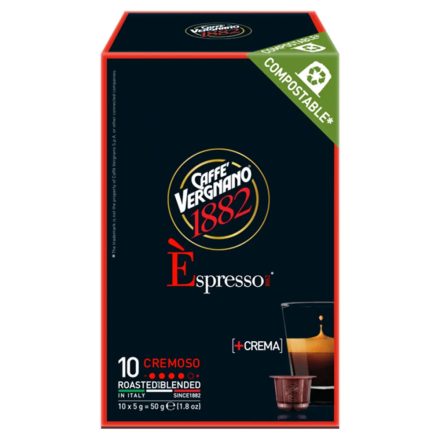 Caffe' Vergnano CREMOSO 10db kapszulás kávé (Nespresso kompatibilis)