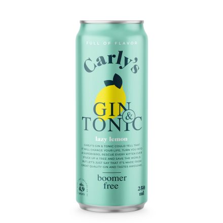 Carly’s lazy lemon gin & tonic 0,25l [4,9%]