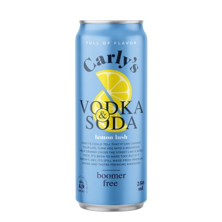 Carly’s lemon lush vodka & soda 0,25l [4,9%]