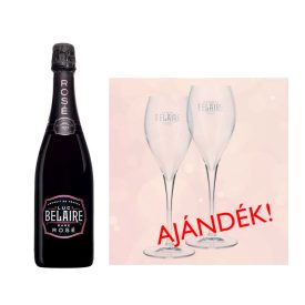  Luc Belaire Rose 0,75l száraz francia rozé pezsgő + 2db pohár ajándék