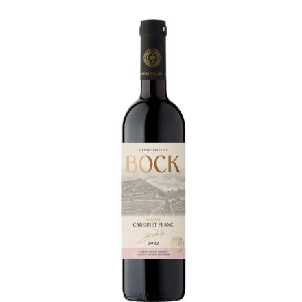 Bock Villányi Cabernet Franc 2022. 0,75l száraz vörösbor