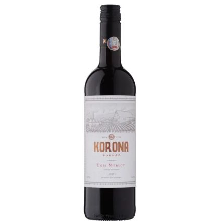 Egri Korona Borház Egri Merlot 2018. 0,75l száraz vörösbor