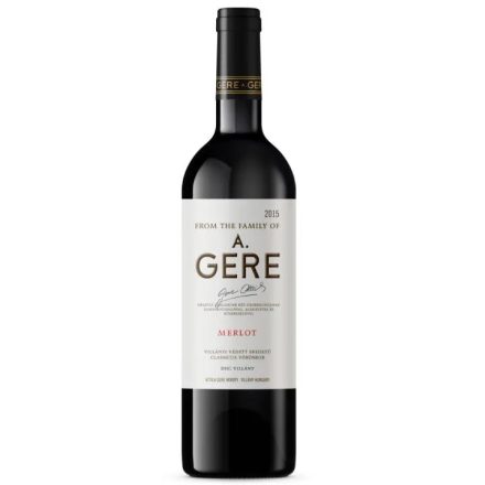 Gere A. Villányi Merlot 2019. 0,75l száraz vörösbor