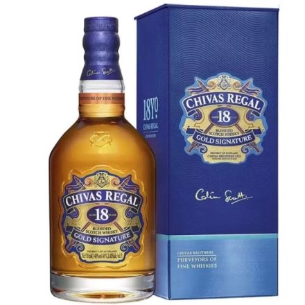Chivas Regal Whisky 18 years Gold Signature Blended Scotch 0,7l DD.