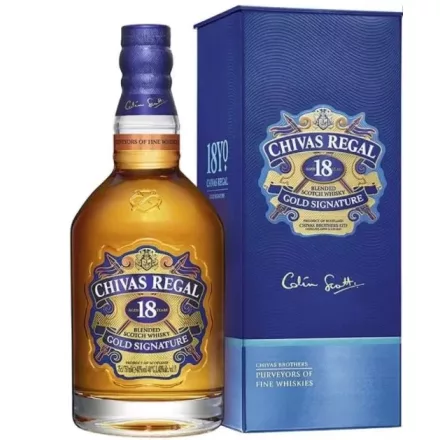 Chivas Regal Whisky 18 years Gold Signature Blended Scotch 0,7l DD.