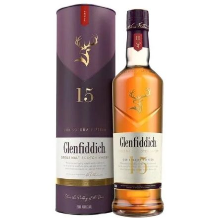 Glenfiddich Whisky 15 years Single Malt Scotch 0,7l DD.
