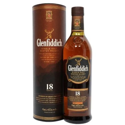 Glenfiddich Whisky 18 years Single Malt Scotch 0,7l DD.