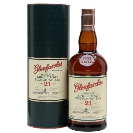Glenfarclas Whisky 21 years Highland Single Malt Scotch 0,7l DD.