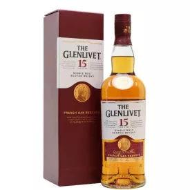   The Glenlivet Whisky 15 years whisky The French Oak Reserve Single Malt Scotch 0,7l DD.