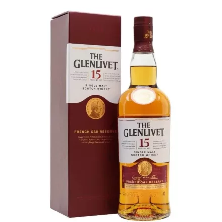 The Glenlivet Whisky 15 years whisky The French Oak Reserve Single Malt Scotch 0,7l DD.