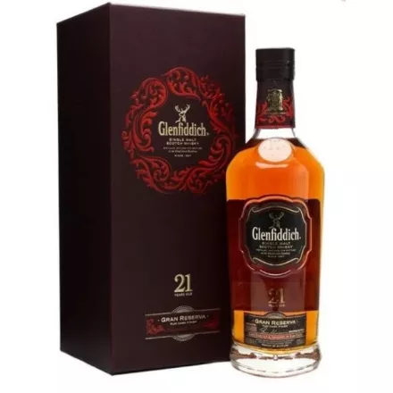 Glenfiddich Whisky 21 years Gran Reserva Single Malt Scotch 0,7l DD.