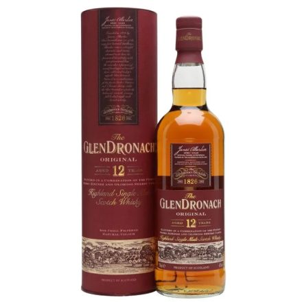 Glendronach Whisky 12 years Highland Single Malt Scotch 0,7l DD.