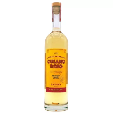 Gusano Rojo Tequila Mezcal (kukacos) 0,7l
