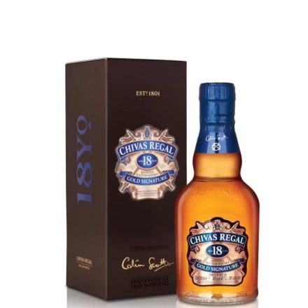 Chivas Regal Whisky 18 years Gold Signature Blended Scotch 0,2l DD.