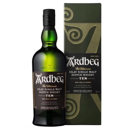 Ardbeg Whisky 10 years Islay Single Malt Scotch 0,7l DD.