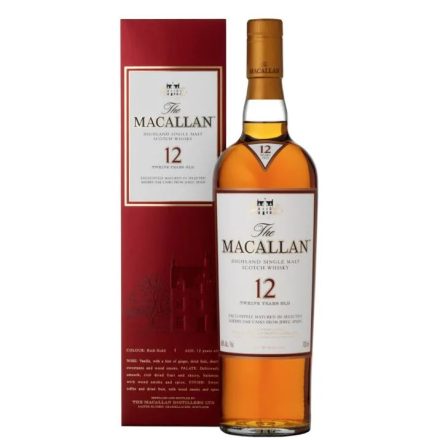 Macallan Whisky 12 years Sherry Oak Highland Single Malt Scotch 0,7l DD.
