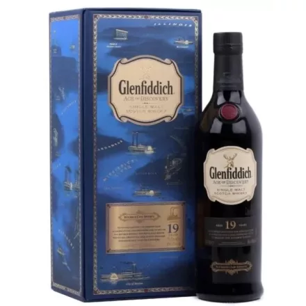 Glenfiddich Whisky 19 years Age Of Discovery Bourbon Cask Reserve Single Malt Scotch 0,7l DD.