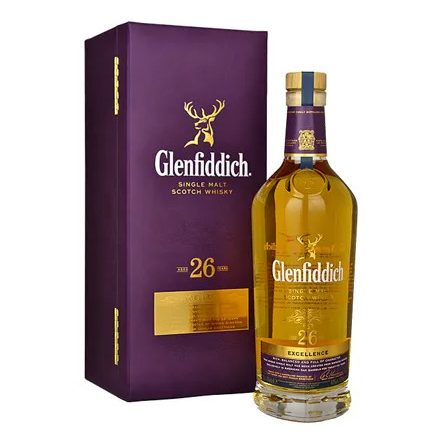 Glenfiddich Whisky 26 years Excellence Single Malt Scotch 0,7l DD.