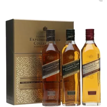 Johnnie Walker Whisky Explorers Club Collection Set Blended Scotch 3*0,2l DD.
