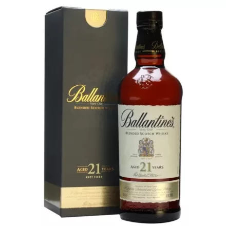 Ballantines Whisky 21 years Blended Scotch Very Old 0,7l DD.