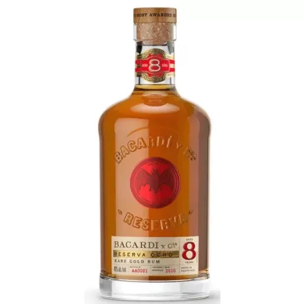 Bacardi Rum 8 years Rare Reserva Ocho Gold 0,7l