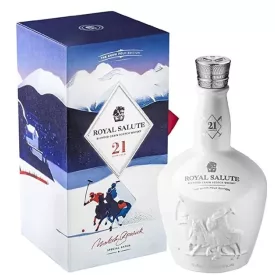   Chivas Regal Whisky 21 years Royal Salute The Snow Polo Edition Blended Scotch 0,7l DD.