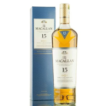 Macallan Whisky 15 years Fine Oak Triple Cask Matured Highland Single Malt Scotch 0,7l DD.