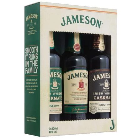 Jameson Whisky The Trio (Caskmates Ipa, Caskmates Stout Edition, Triple Distilled Irish) 3*0,2l