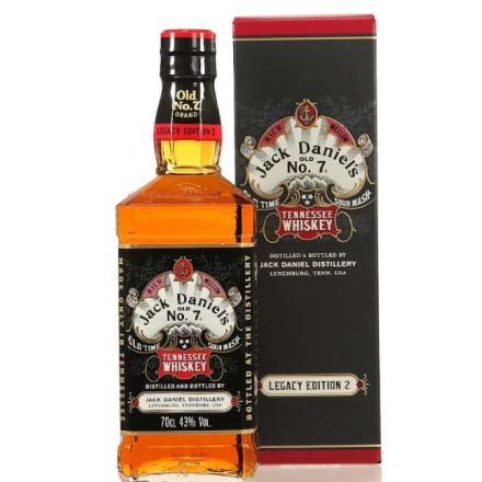 Jack Daniels Whisky Old No.7 Legacy Edition 2. Tennessee 0,7l DD.