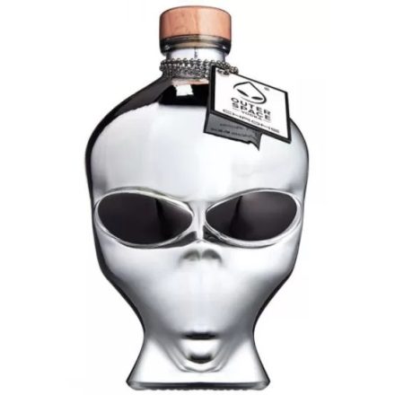 Outerspace Alien Head Vodka Chrome Edition 0,7l