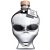 Outerspace Alien Head Vodka Chrome Edition 0,7l