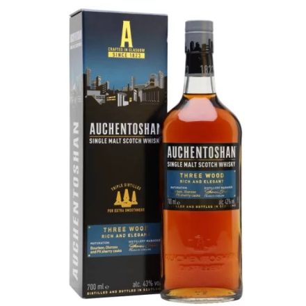 Auchentoshan Whisky Three Wood Single Malt Scotch 0,7l DD.