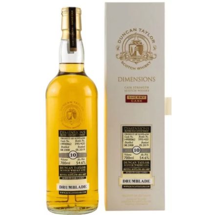 Drumblade Whisky 10 years Dimension Sherry Cask Straight Scotch 0,7l DD.
