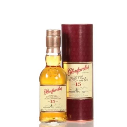 Glenfarclas Whisky 15 years Highland Single Malt Scotch 0,2l DD.