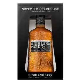   Highland Park Whisky 21 years August 2019. Release Single Malt Scotch 0,7l DD.