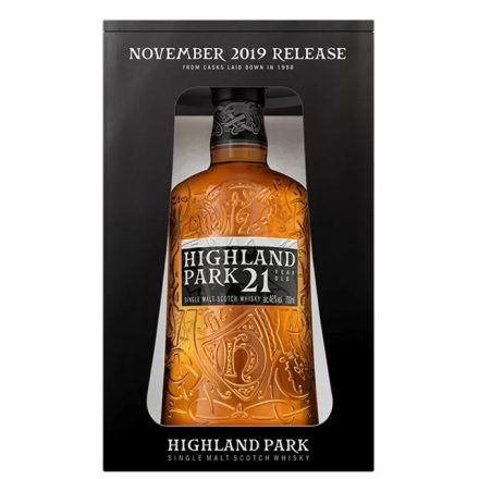 Highland Park Whisky 21 years August 2019. Release Single Malt Scotch 0,7l DD.