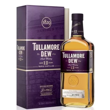 Tullamore Dew Whisky 12 years Triple Distilled Irish 0,7l DD.