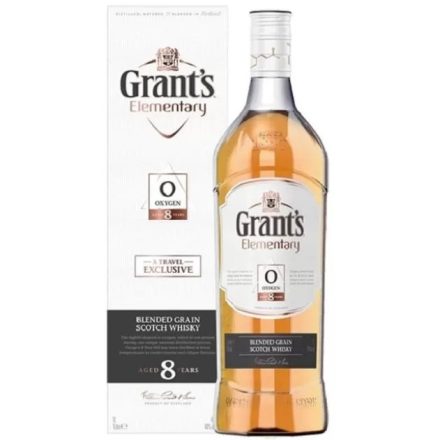 Grants Whisky 8 years Elementary Oxygen Blended Grain Scotch 1l DD.