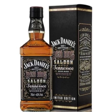 Jack Daniels Whisky Red Dog Saloon 125th Anniversary Edition Tennesse 0,7l DD.