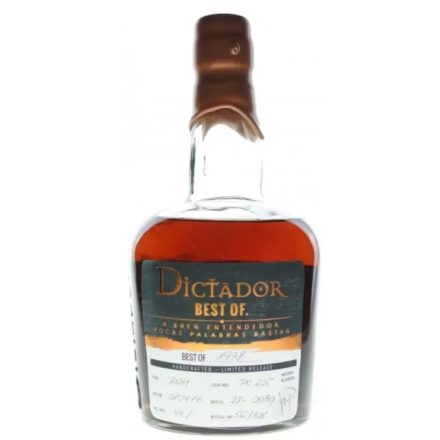 Dictador Rum The Best Of 1978. Altisimo 0,7l