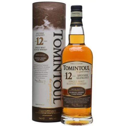 Tomintoul Whisky 12 years Oloroso Sherry Cask Finish 0,7l DD.