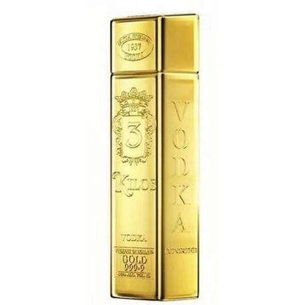3 Kilos Vodka Gold 999,9 1l