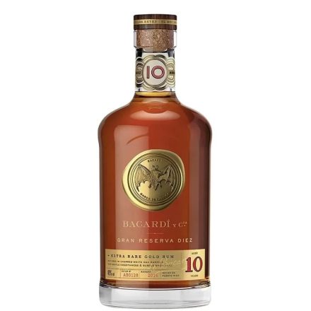 Bacardi Rum 10 years Gran Reserva Diez Extra Rare Gold 0,7l