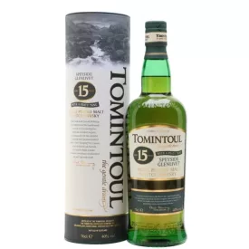   Tomintoul Whisky 15 years With Peaty Tang Single Peated Malt Scotch 0,7l DD.