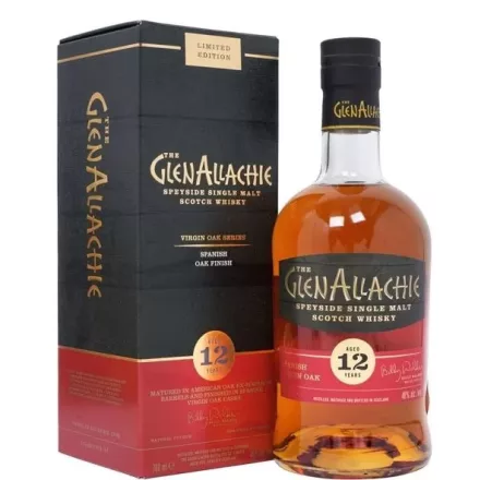 Glenallachie Whisky 12 years Spanish Oak Finish Limited Edition Speyside Single Malt Scotch 0,7l DD.